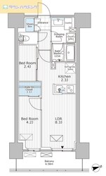 パークアクシス市川の物件間取画像